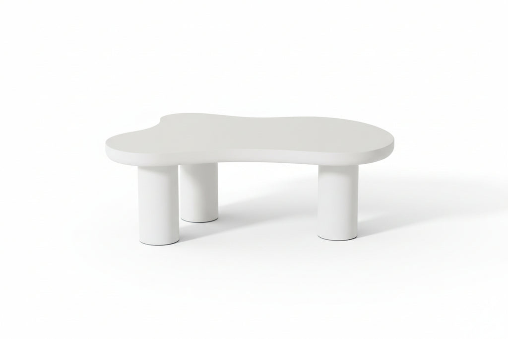 White Cloud-Shaped Coffee Table