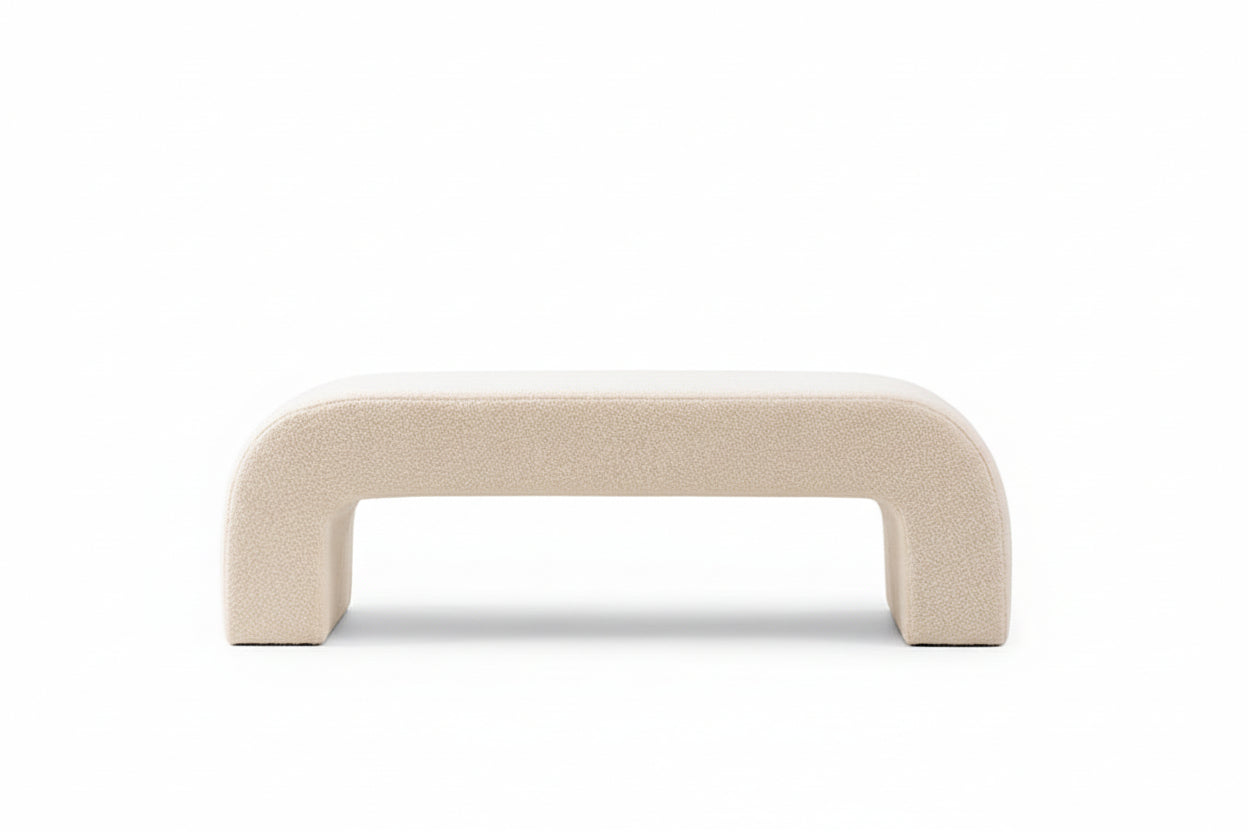 Lamb Velvet Living Room Sofa Bench