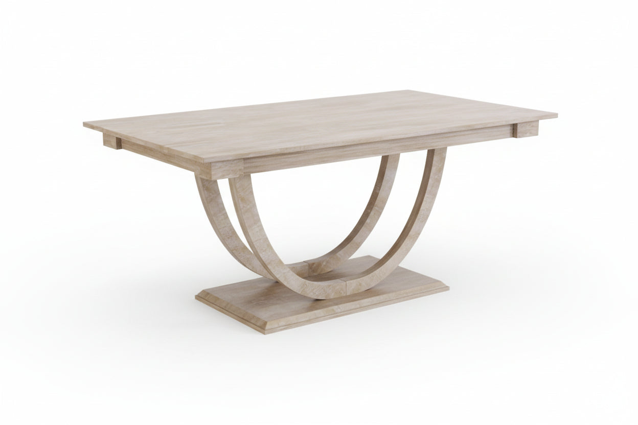 6-Piece Half-Round Wood Dining Set