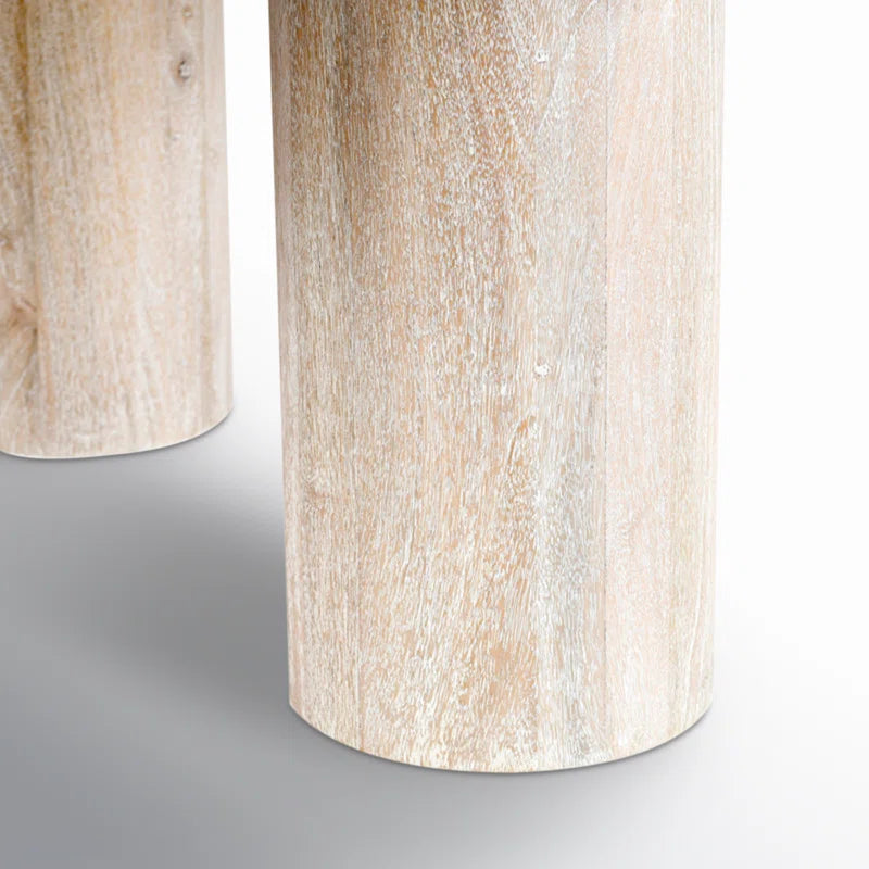Columnia 40" Solid Wood round Coffee Table