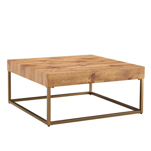 Modern Rectangular Coffee / Dining Table — MDF Top & Metal Legs