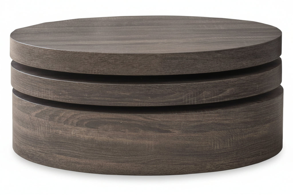 CKH Small Oval Mod Rotatable Coffee Table, Black