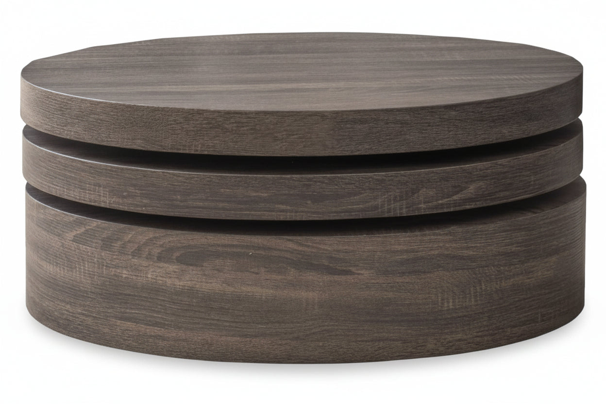 CKH Small Oval Mod Rotatable Coffee Table, Black