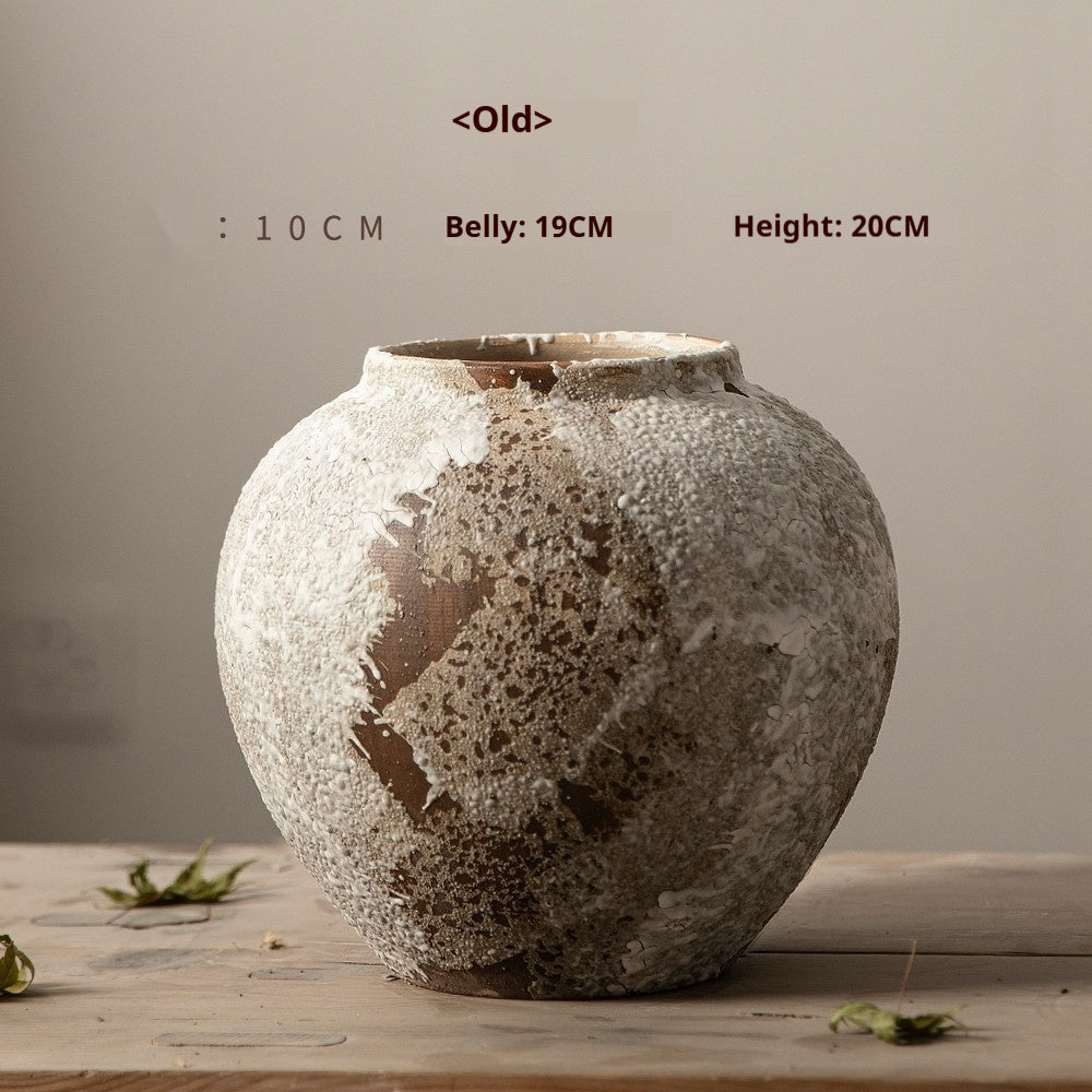 Retro Pottery Pot Old Decoration Ceramic Vase