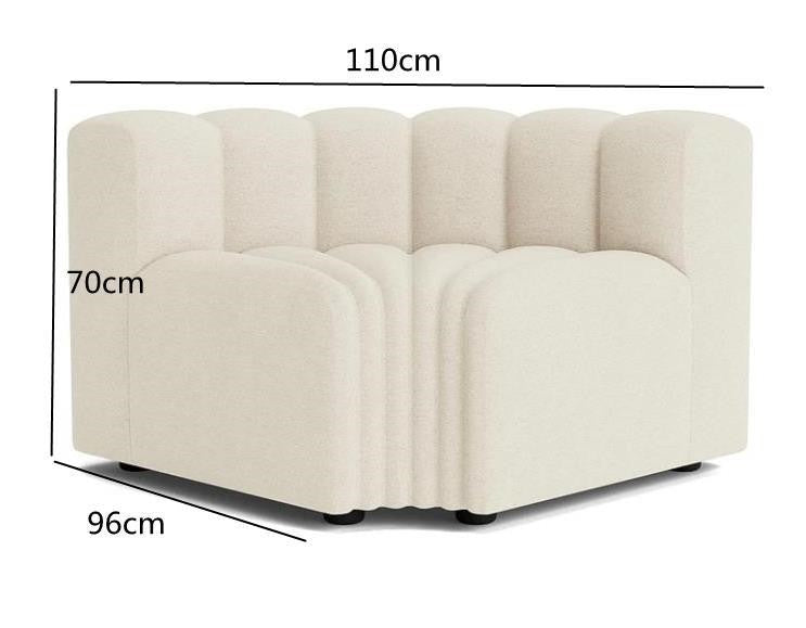 Lamb Velvet Curved Modular Sofa – Luxury Designer Couch Combo