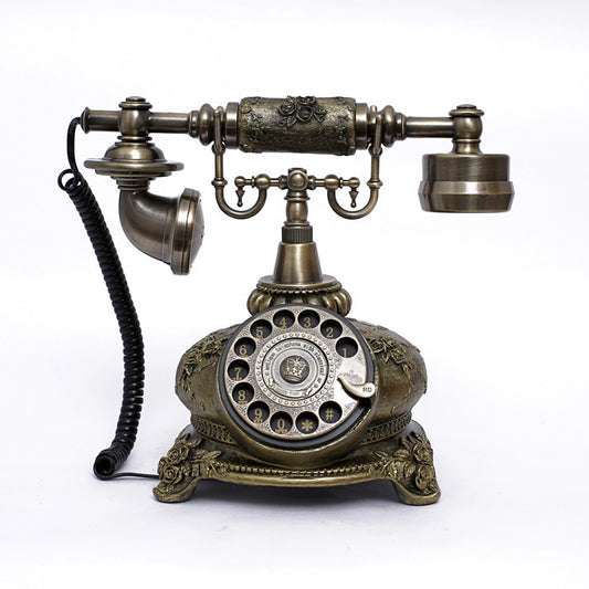 Rotating Classic Telephone Antique Vintage Idyllic Retro Telephone Fixed Telephone Home Landline