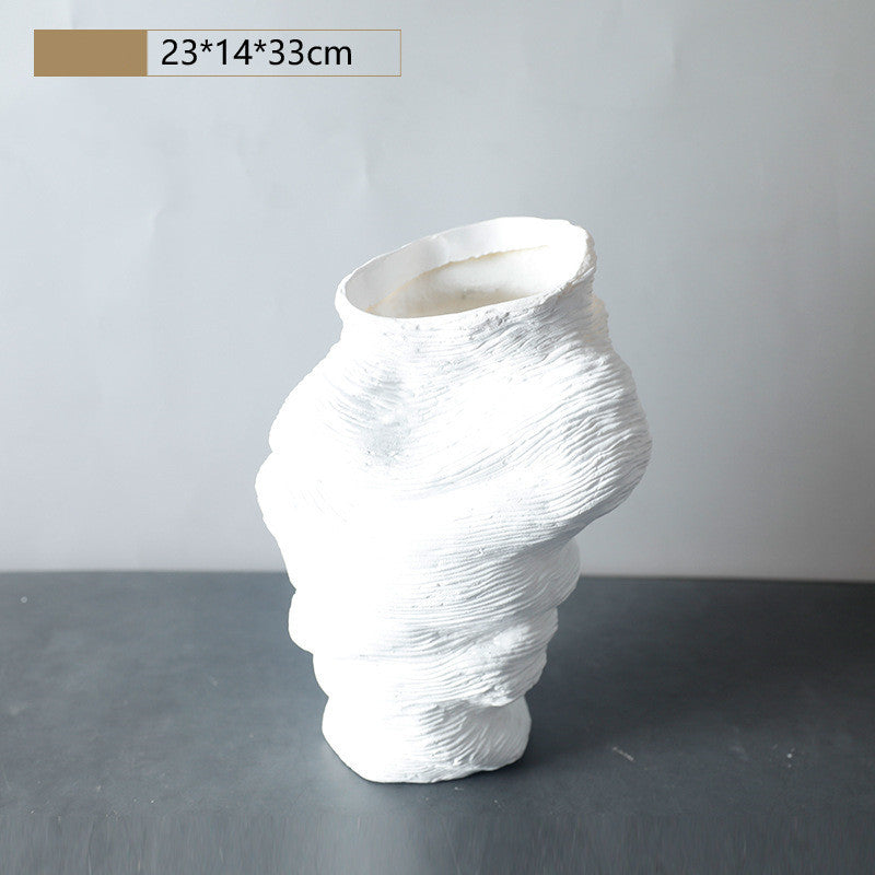 White home living room simple new vase