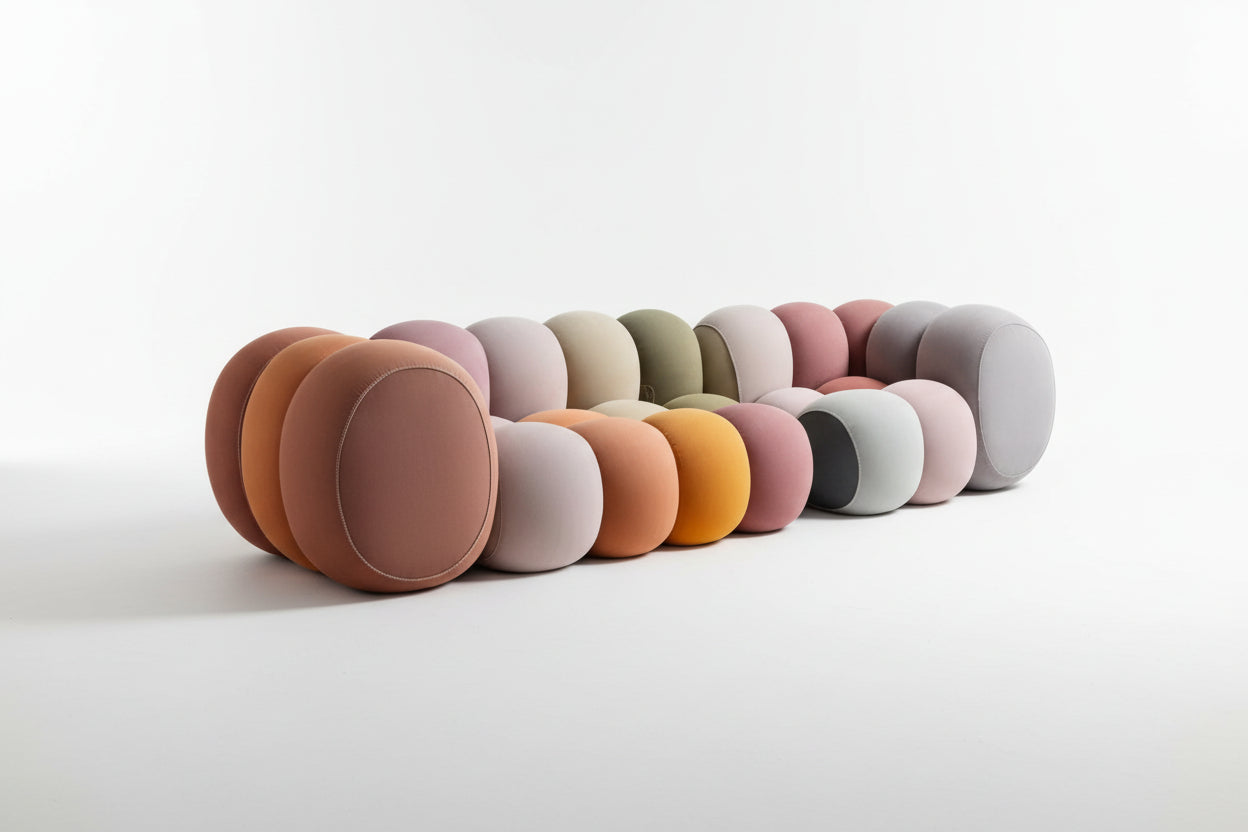 French Retro Marshmallow Cloud Sofa