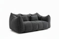 Compressed Plush Bouclé Bean Bag Sofa