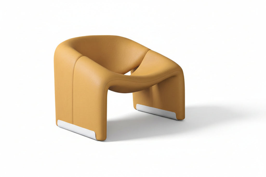 Nordic Light Luxury Smiling Single Sofa