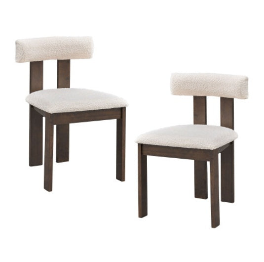 Set Of 2 Wooden Dining Chairs