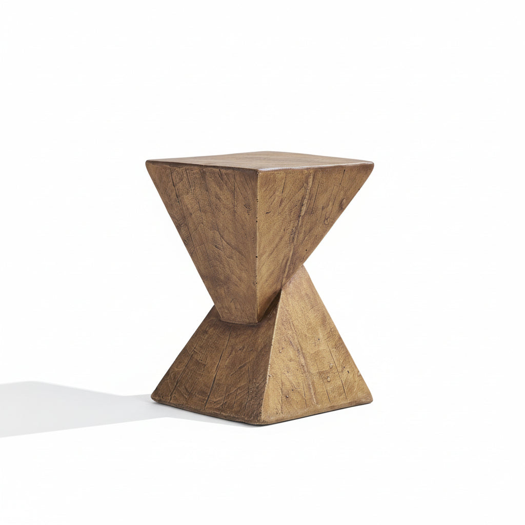 Tess Side Table| Hand-Painted Hourglass Accent Table | Seraph & Stone