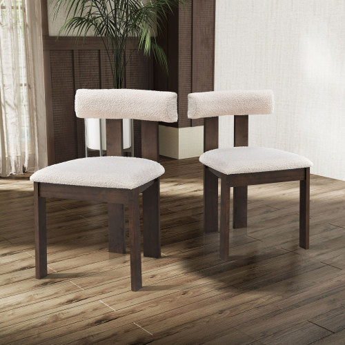 Set Of 2 Wooden Dining Chairs