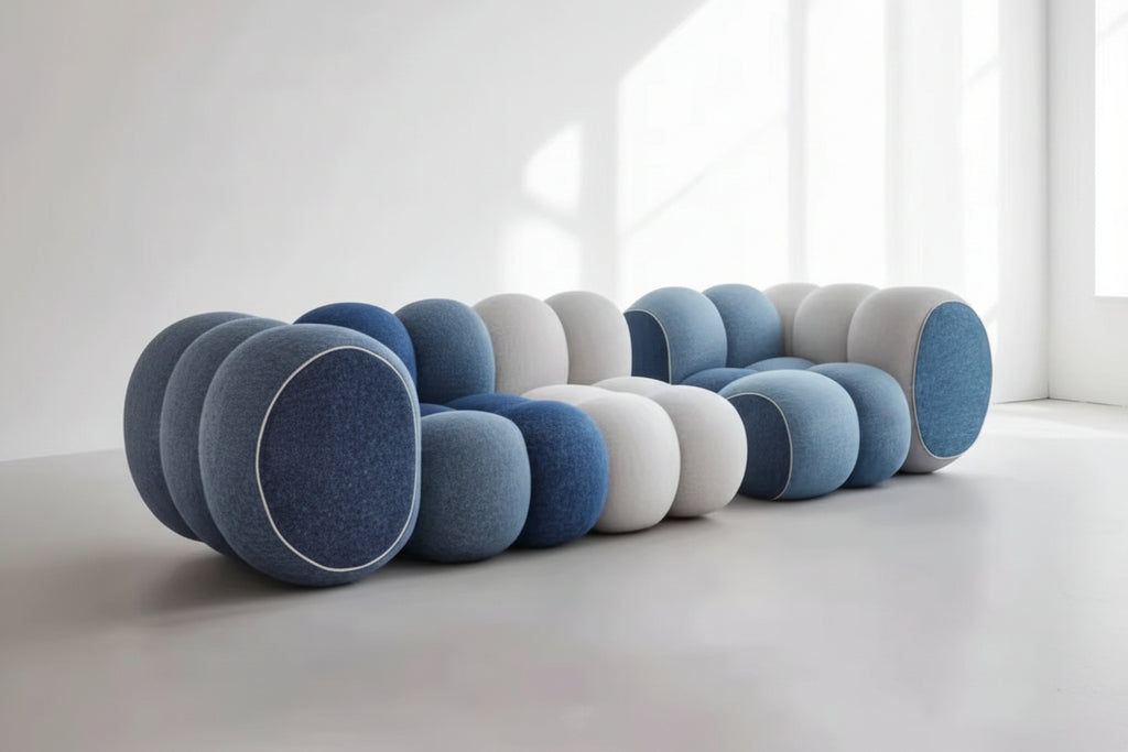 French Retro Marshmallow Cloud Sofa