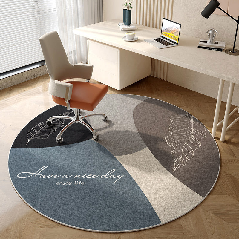 Living Room Round Carpet Household Absorbent Non-slip Crystal Velvet Carpet