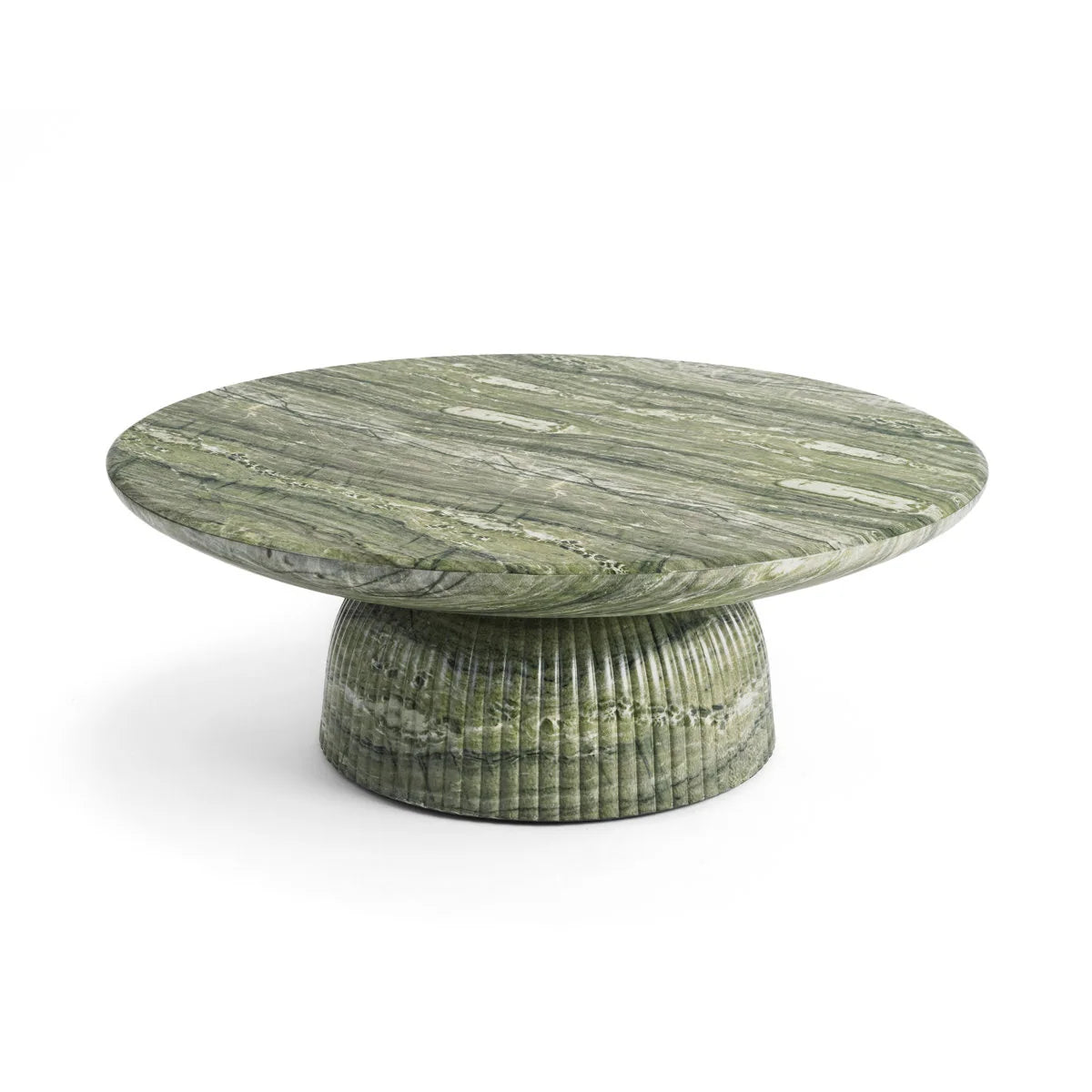 Maddox Single round Coffee Table Stone Marble Effect