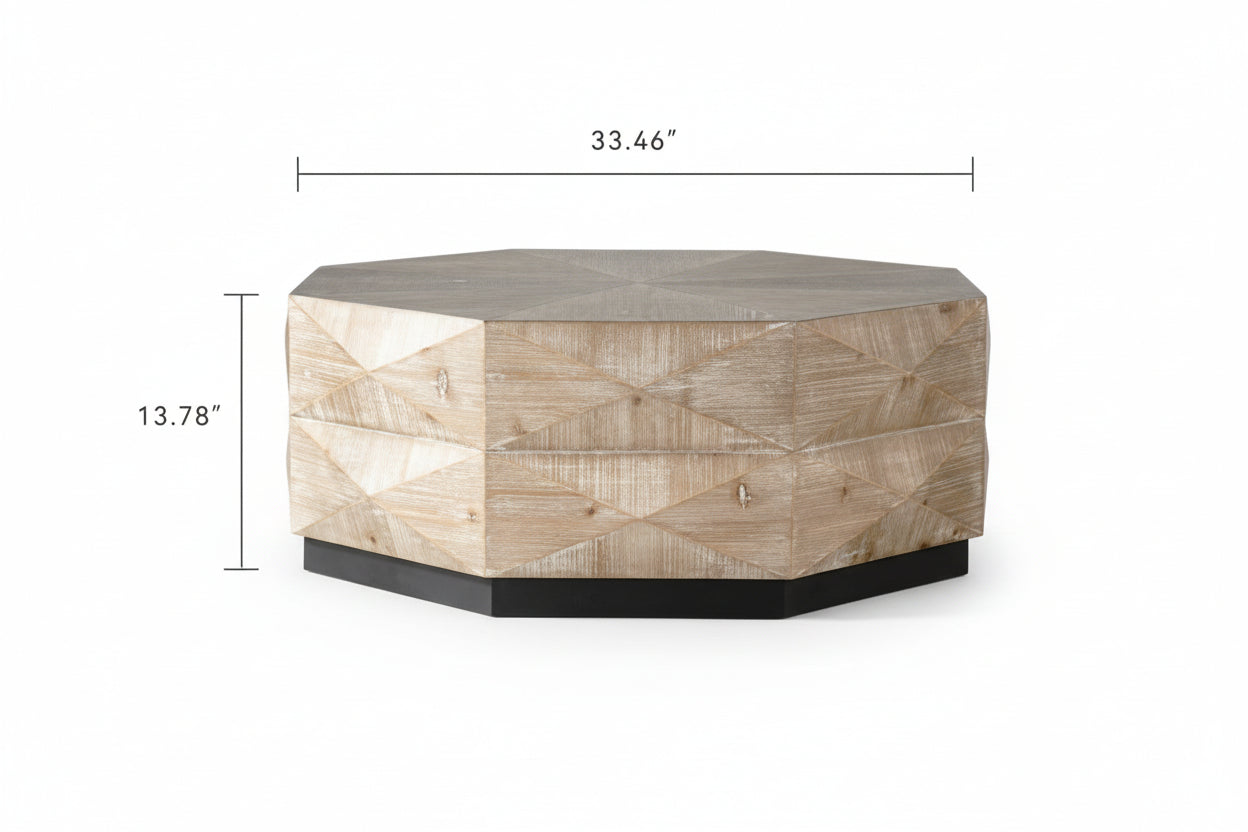 Retro Octagon Center Table