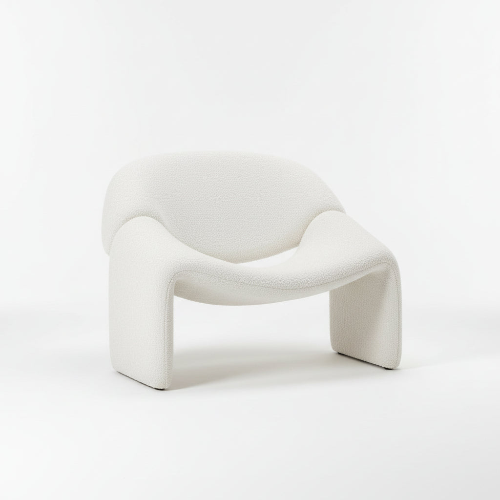 Nordic Light Luxury Smiling Single Sofa