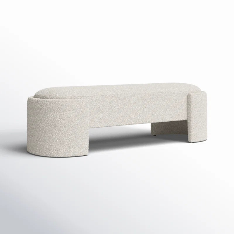 Granduca Boucle Fabric Upholstered Bench