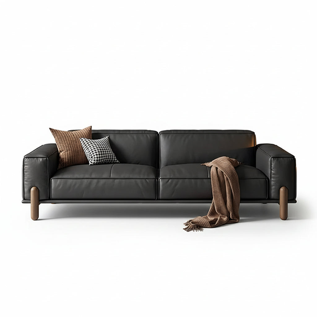 Genuine Leather Standard Sofa Cushion Couch