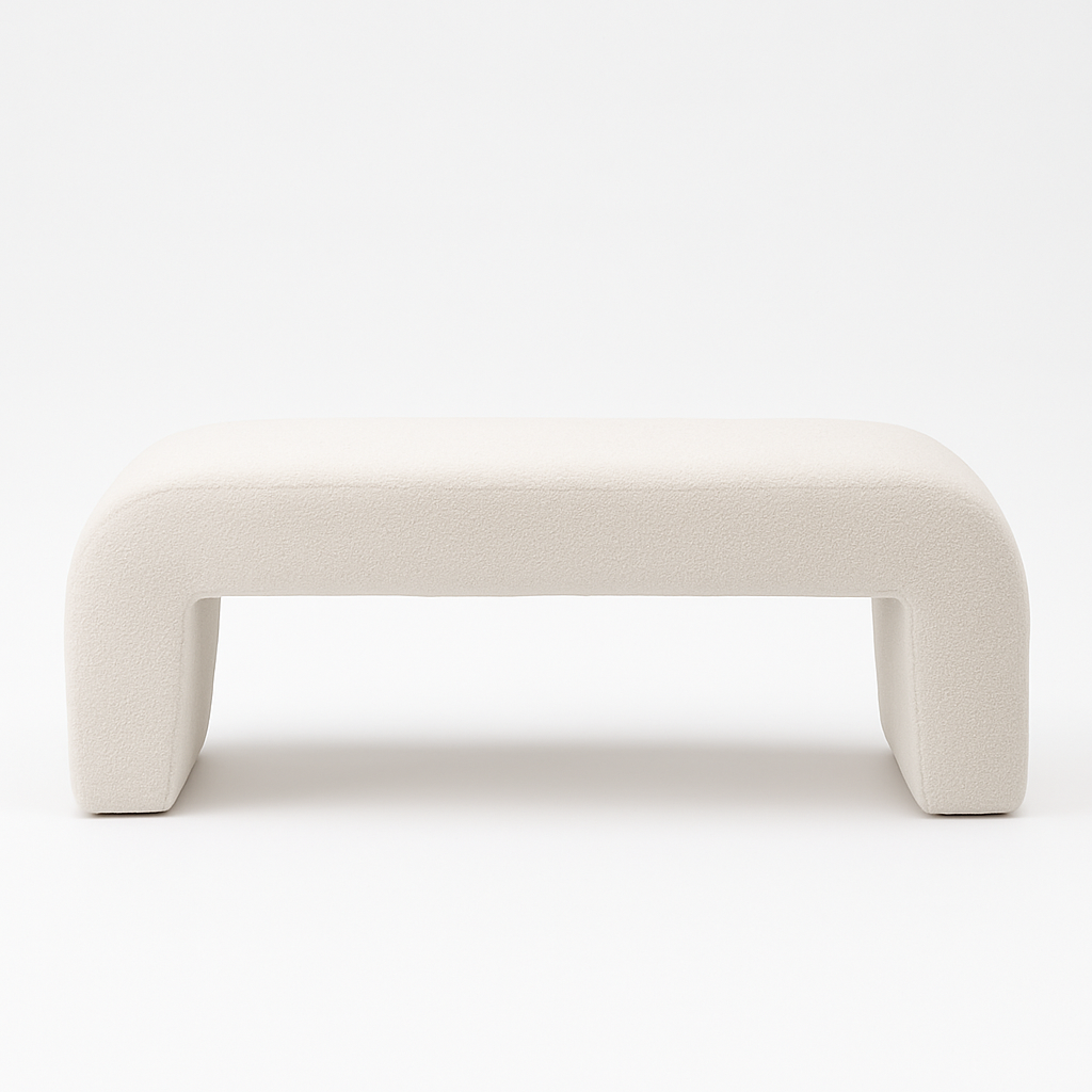 Lamb Velvet Living Room Sofa Bench