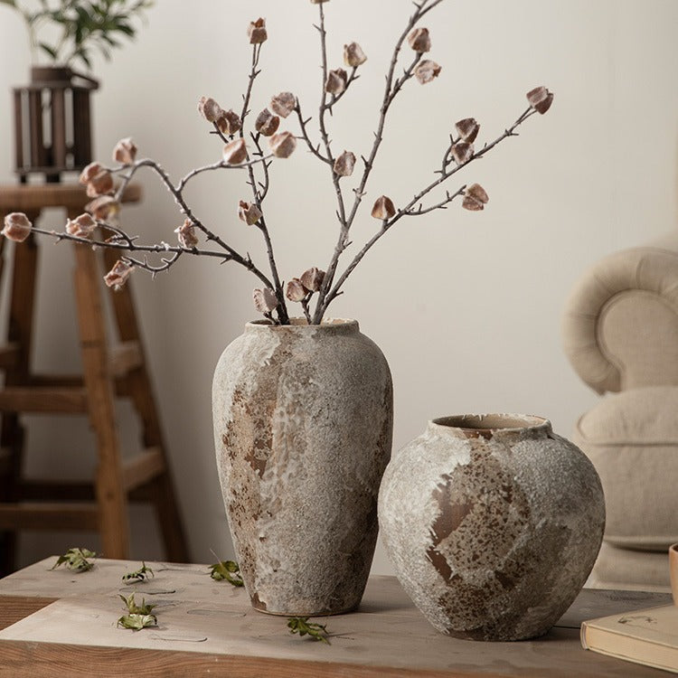Retro Pottery Pot Old Decoration Ceramic Vase