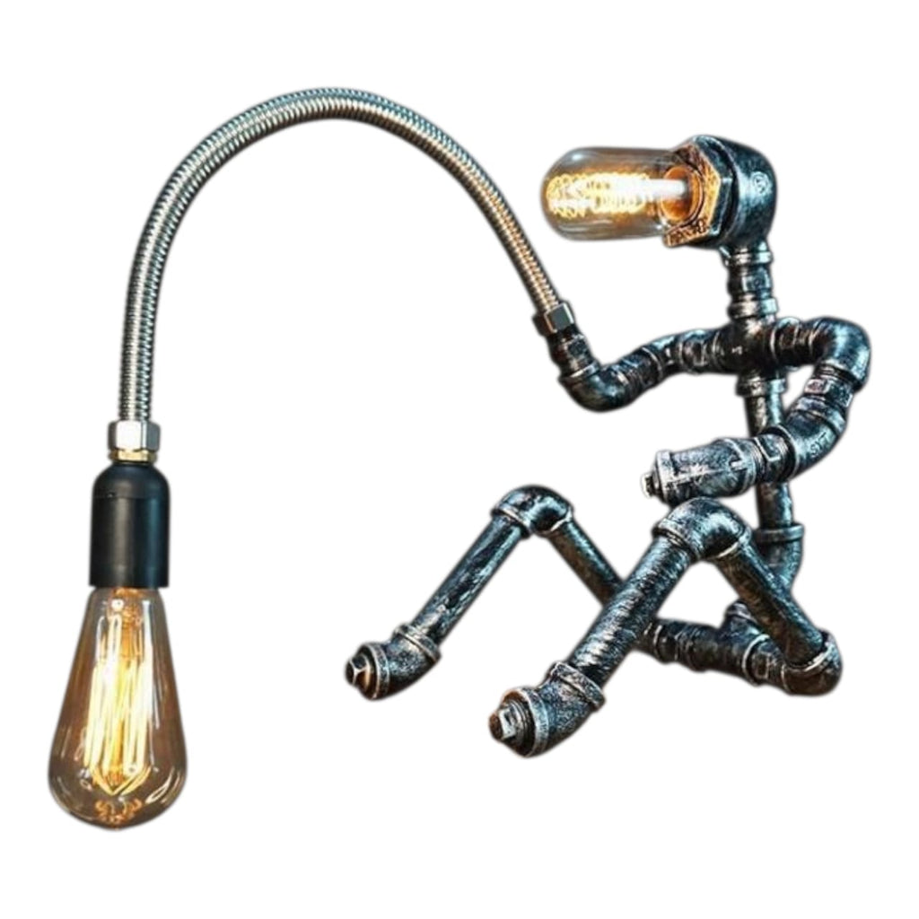 American Retro Industrial Style Bar Water Pipe Table Lamps