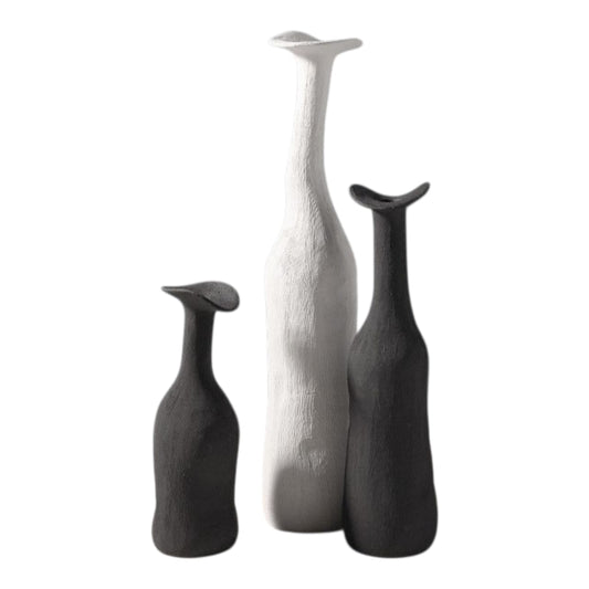 Black And White Creative Ceramic Vase Home Decoration