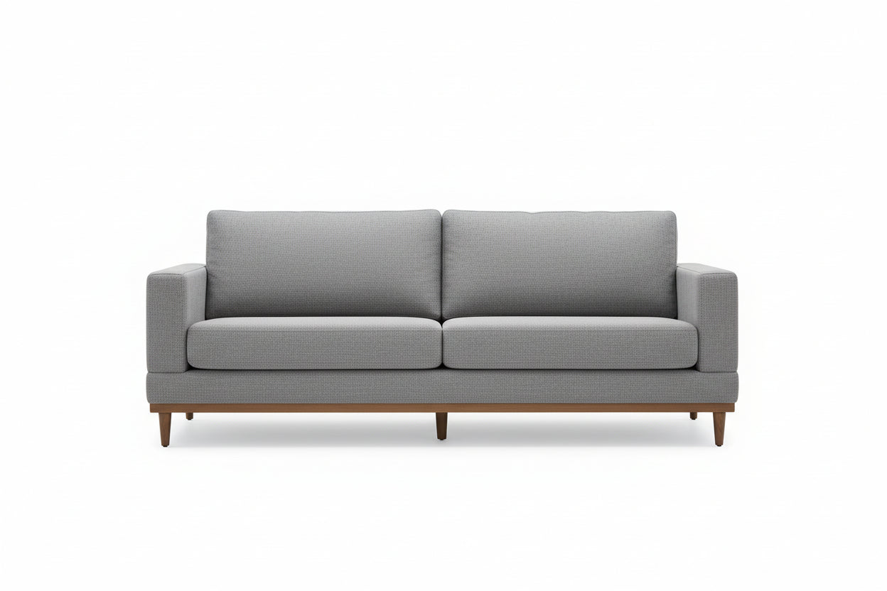 Springwood Wood Frame 83.46" Couch, Gray