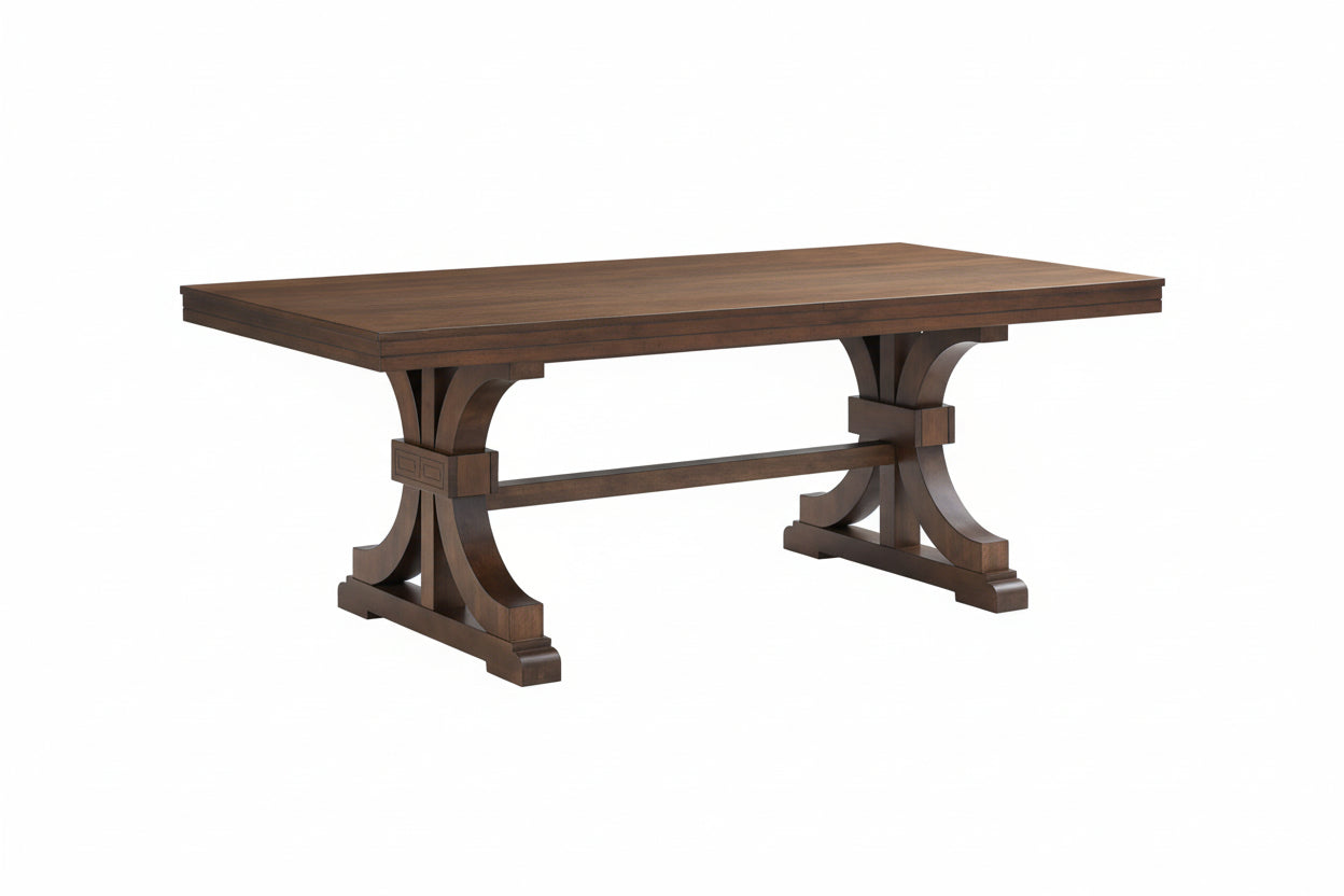 Oak Rubber Wood Dining Table