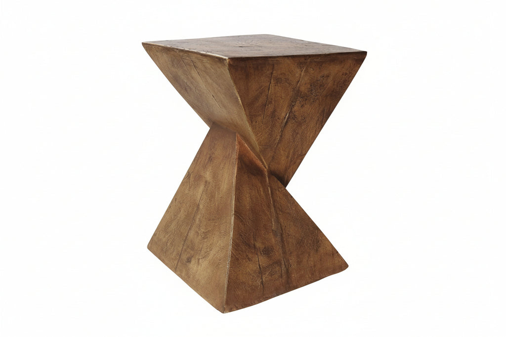 Tess Side Table| Hand-Painted Hourglass Accent Table | Seraph & Stone
