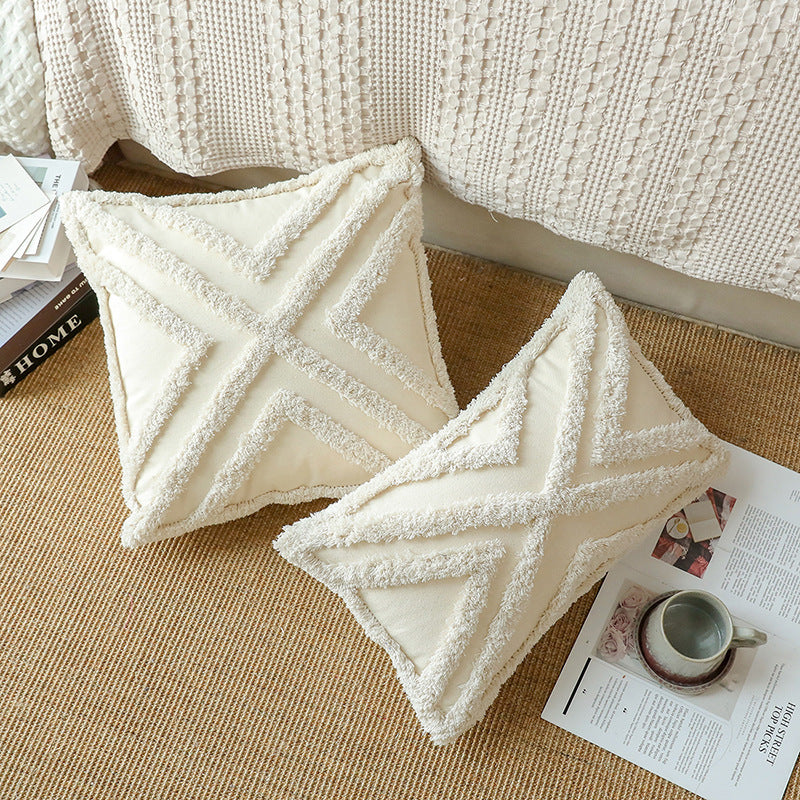 Tassel Tufted Pillow Decoration Cushion Cover