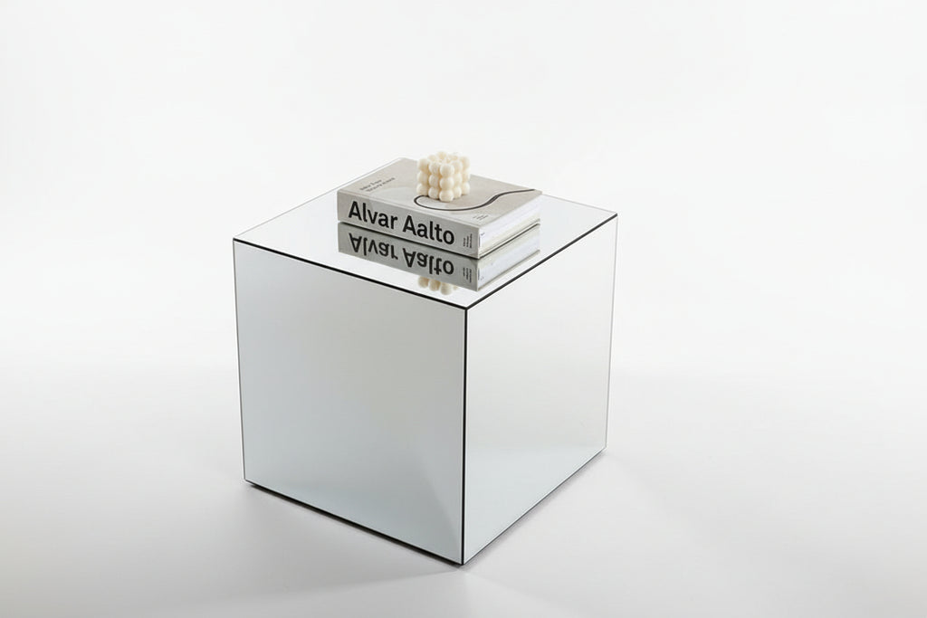 Mirror Acrylic Cube Coffee Table