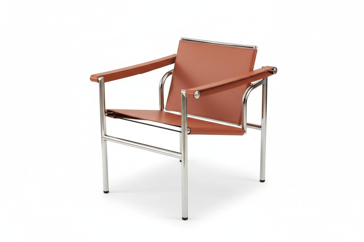 Le Corbusier Italian Style Single Sofa Chair Designer Vintage Single Chair Stainless Steel Leisure Chair