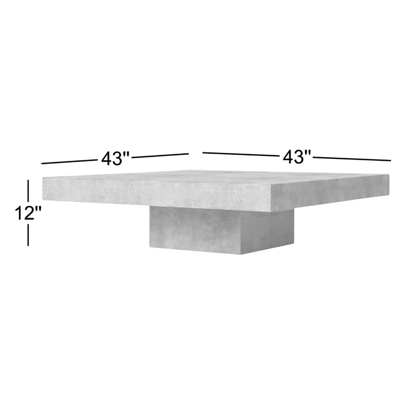 Dove Pedestal Coffee Table