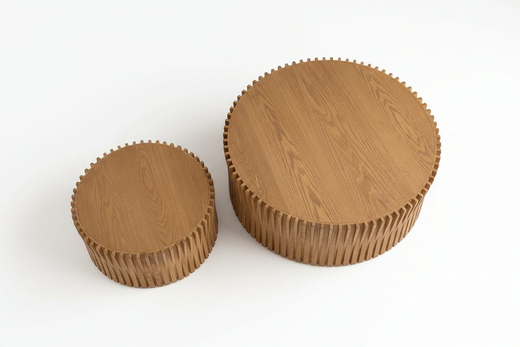 Vintage Cylindrical Nesting Coffee Table