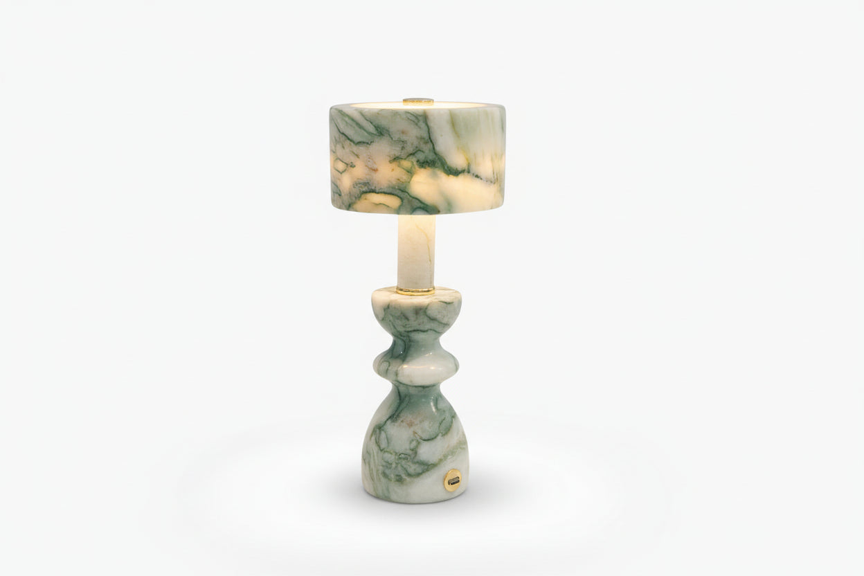 Jade Marble Touch Table Lamp