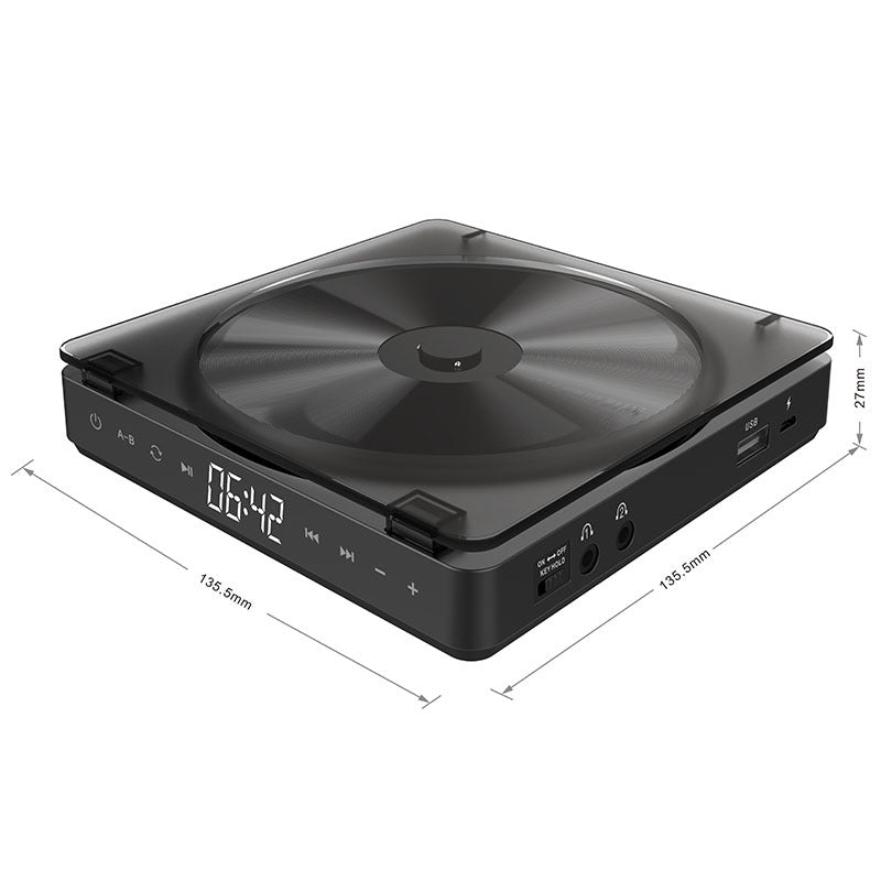 Kecag Portable Cd Player Walkman Ins The Same English Learning Retro Cd Disc Album Player