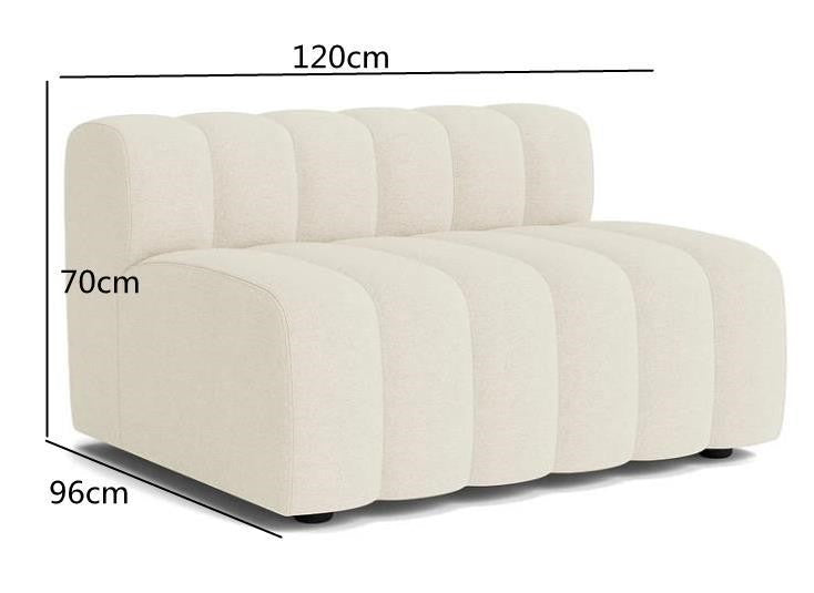 Lamb Velvet Curved Modular Sofa – Luxury Designer Couch Combo