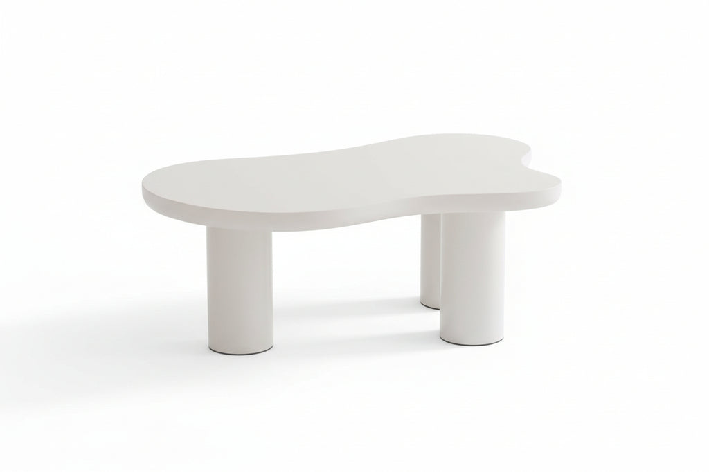 White Cloud-Shaped Coffee Table