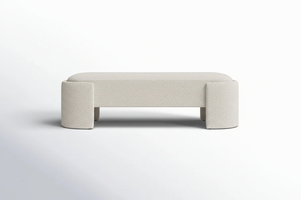Granduca Boucle Fabric Upholstered Bench