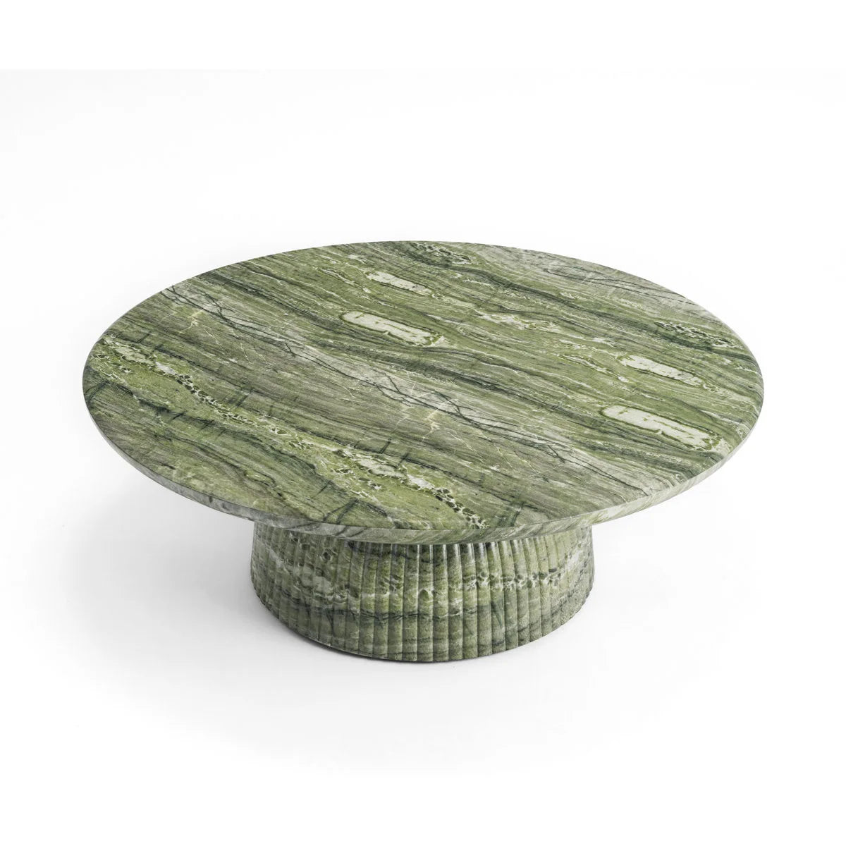 Maddox Single round Coffee Table Stone Marble Effect