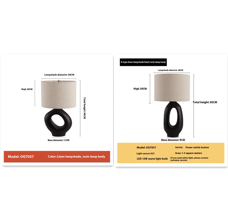 Mid-Century Retro Table Lamp – American Vintage Desk & Bedside Light