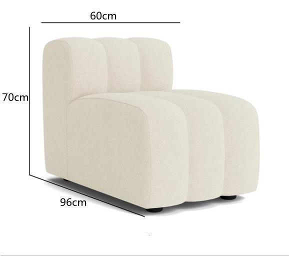 Lamb Velvet Curved Modular Sofa – Luxury Designer Couch Combo