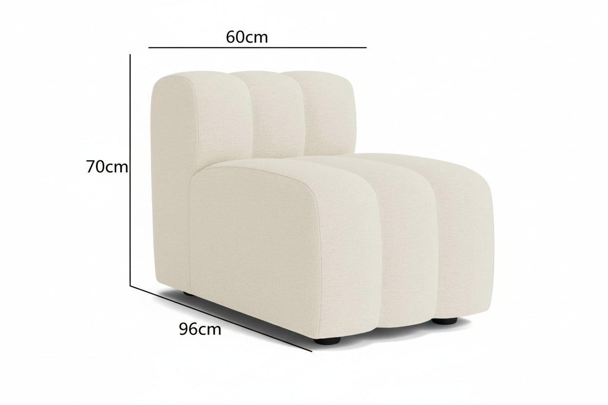 Élan Lamb Velvet Curved Modular Sofa