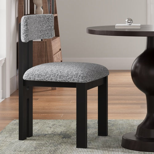 Upholstered Armless Dining Chairs with Metal Legs — Set of 2 | Modern & Stylish