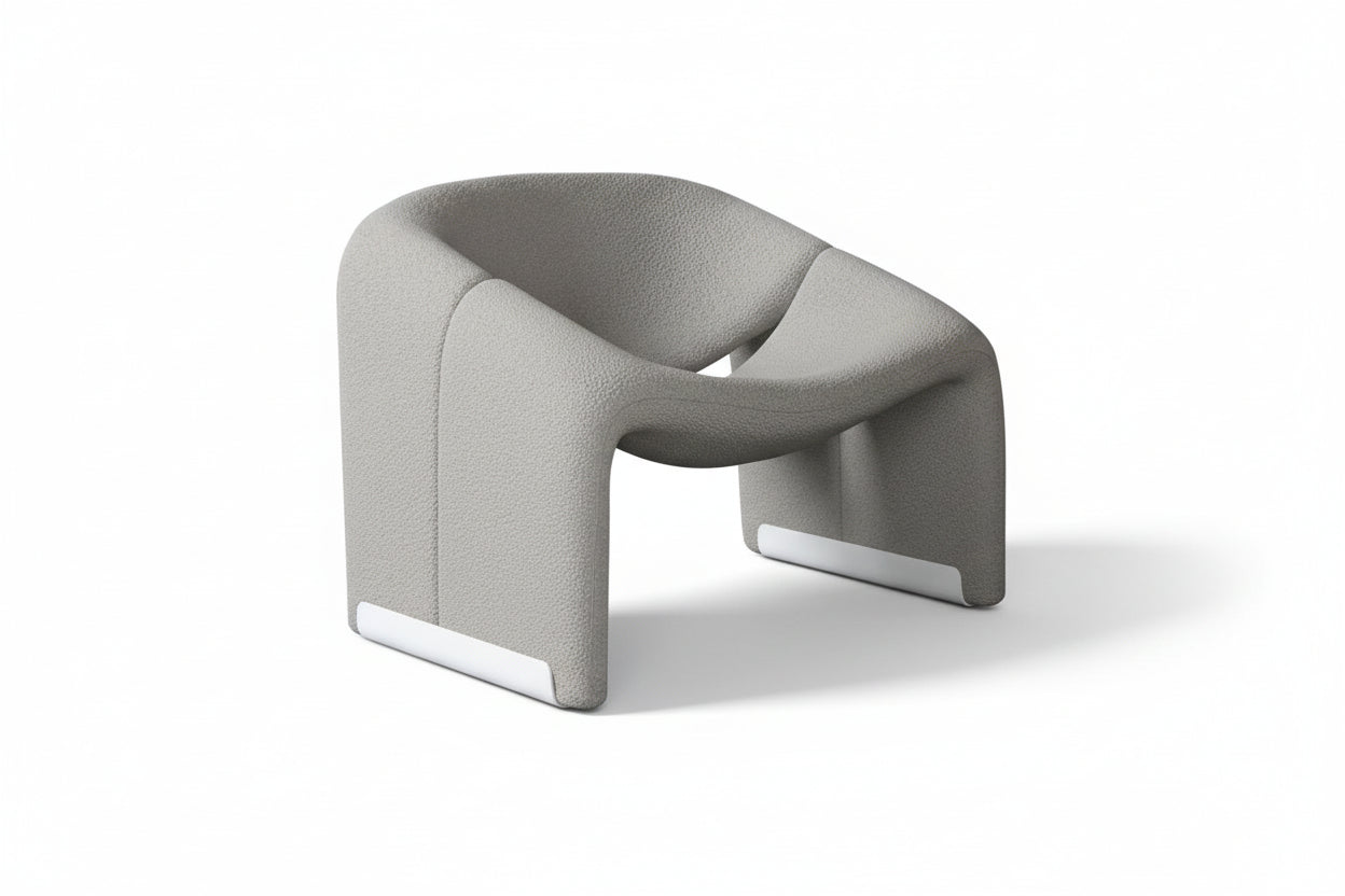 Nordic Light Luxury Smiling Single Sofa