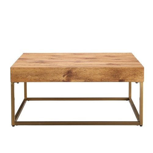 Modern Rectangular Coffee / Dining Table — MDF Top & Metal Legs