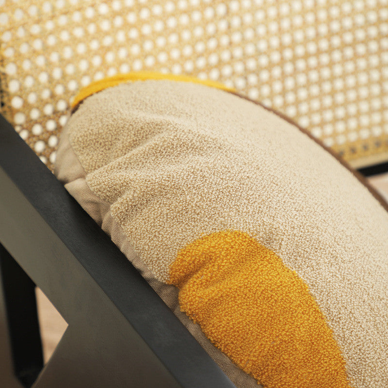 Geometric Color Block Art Embroidery Modern Minimalist Sofa Living Room Pillow