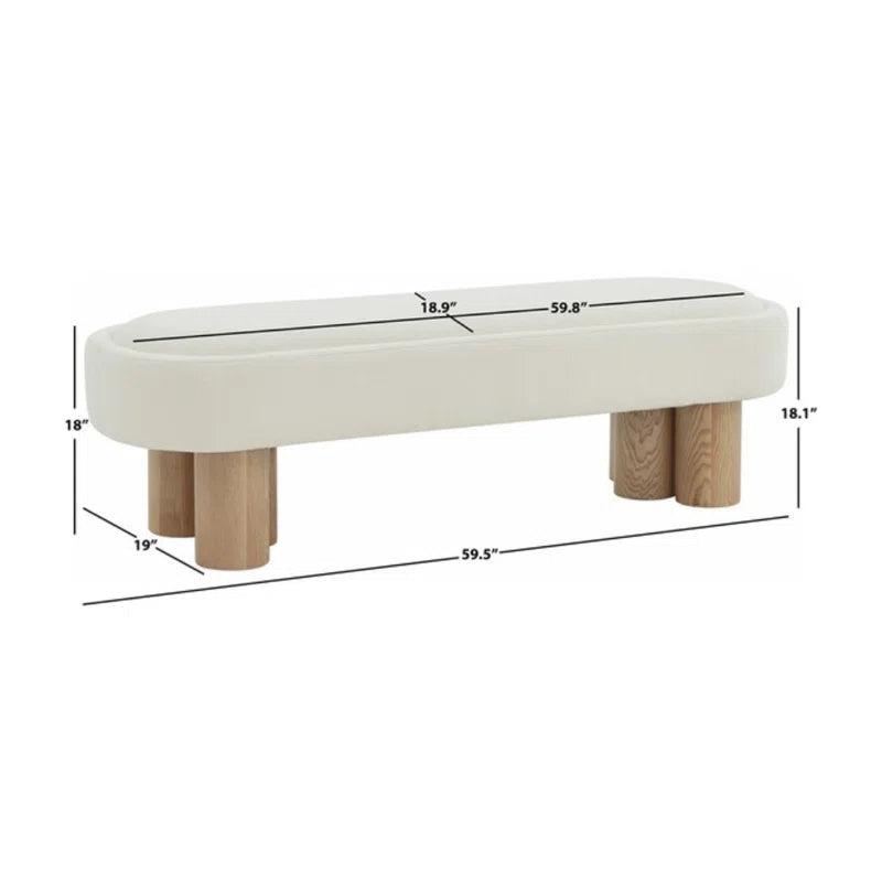 Sarro Boucle Upholstered Bench